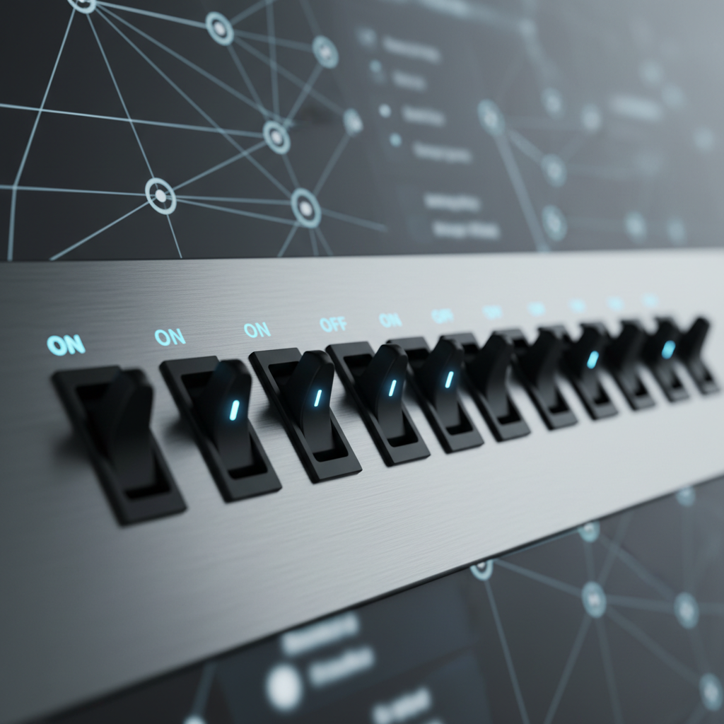 Close-up of software settings panel showing pre-selected options and opt-out toggles